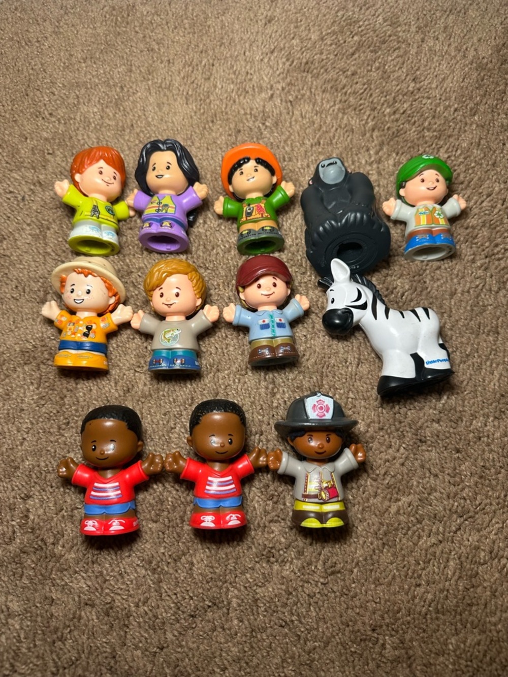 Little People Lot Fisher Price Animal Kids Boy Girl Fire 12 Total